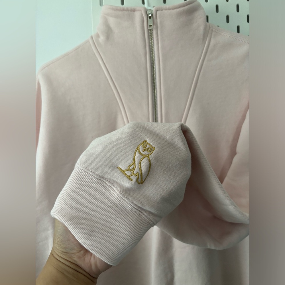 OVO Pink Sweater with Gold Logo